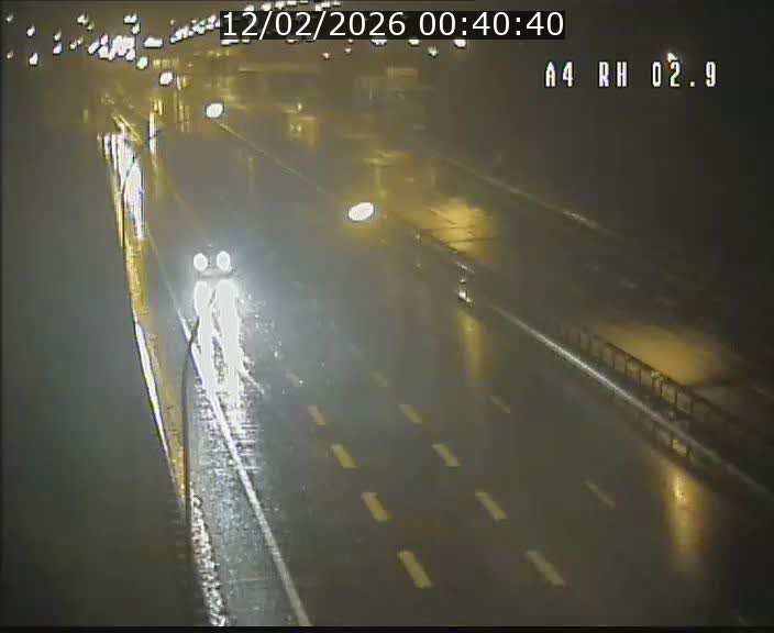 Webcam traffic A4 Luxembourg - BK 2.9 - Croix de Cessange (direction Luxembourg)