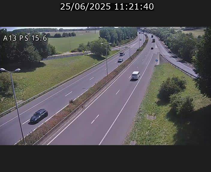 Traffic live webcam Luxembourg Kayl - A13 direction Dudelange - BK 15.6