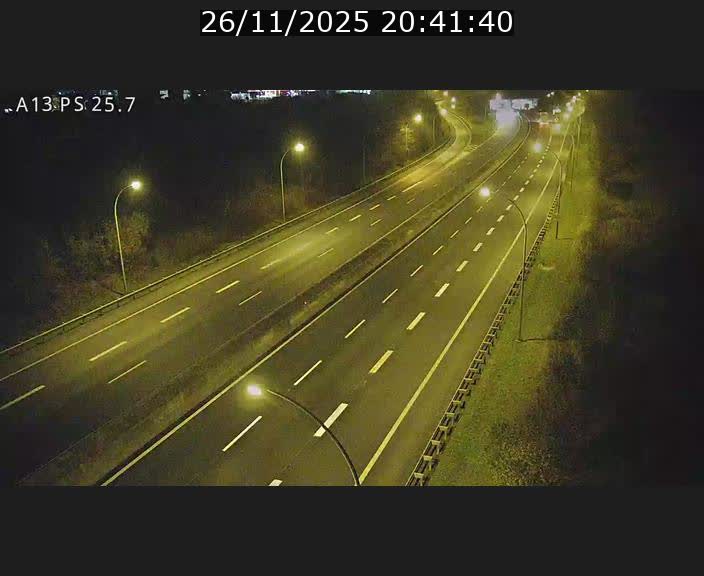 Traffic live webcam Luxembourg Frisange - A13 direction Allemagne - BK 26