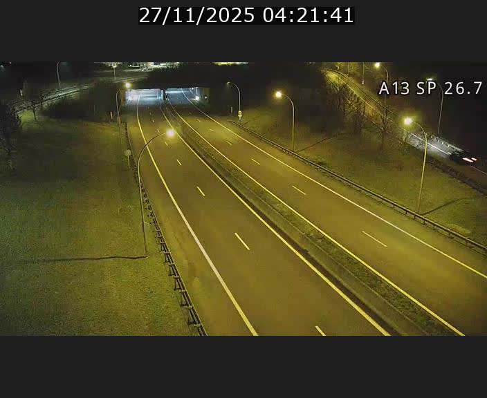 Traffic live webcam Luxembourg Frisange - A13 direction Luxembourg-ville - BK 26.7
