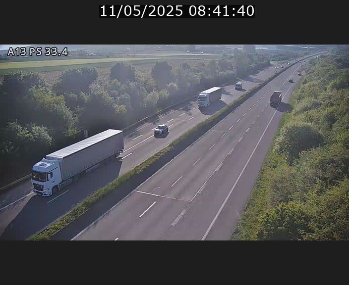 Webcam trafic sur A13 à hauteur de Mondorf-les-Bains en direction d'Altwies