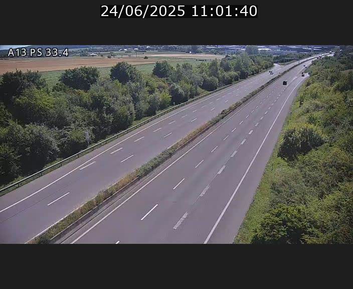 Webcam trafic sur A13 à hauteur de Mondorf-les-Bains en direction d'Altwies