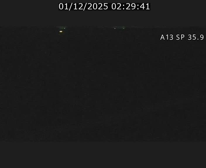 Webcam trafic sur A13 à l'entrée ouest du tunnel Markusbierg à Remerschen. Vue orientée vers Mondorf-les-Bains.