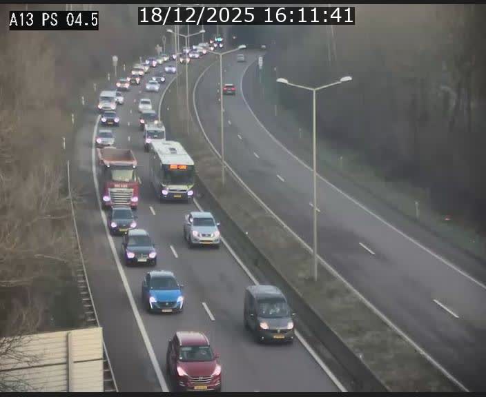 Traffic live webcam Luxembourg Differdange - A13 direction Esch-sur-Alzette - BK 4.5