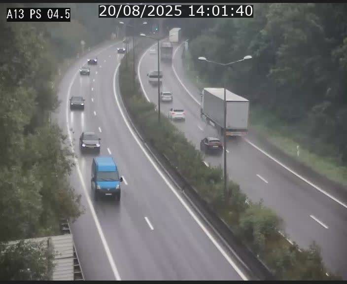 Traffic live webcam Luxembourg Differdange - A13 direction Esch-sur-Alzette - BK 4.5