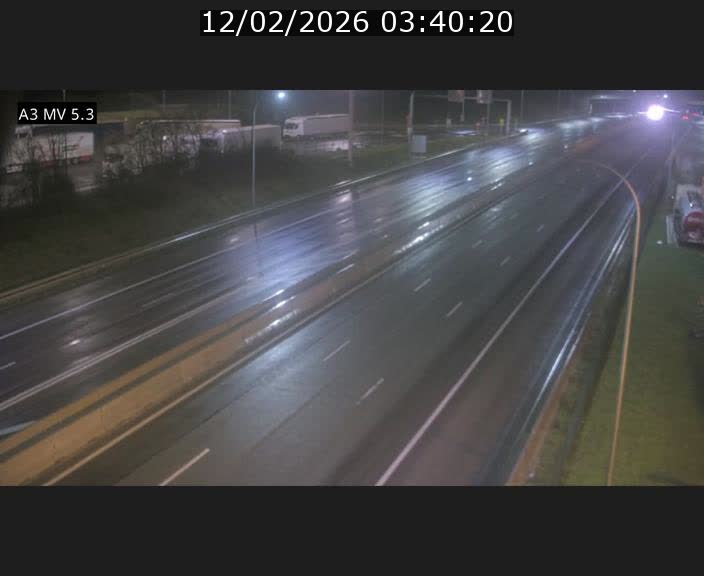 Webcam à l'Aire de Berchem au Luxembourg sur l'A3. Vue orientée vers la France