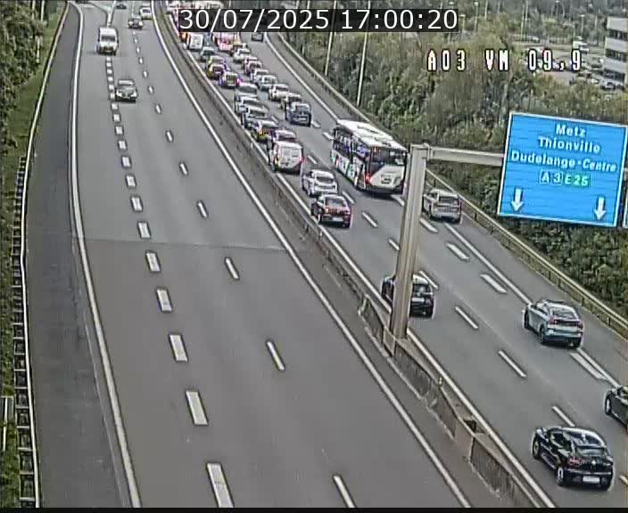 Webcam Autoroute à la Croix de Bettembourg - A3 - BK 9.9 - direction France