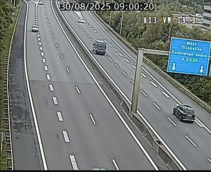 Webcam Autoroute à la Croix de Bettembourg - A3 - BK 9.9 - direction France