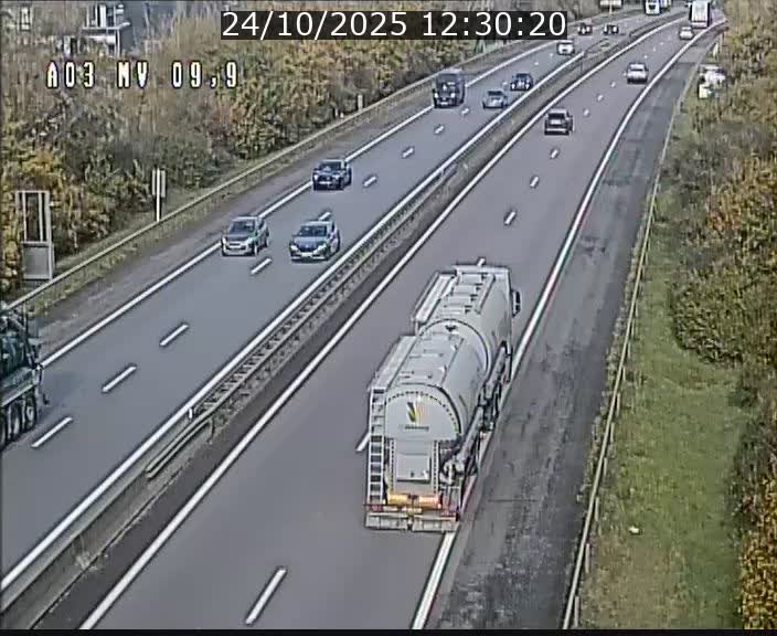 Webcam Autoroute à la Croix de Bettembourg - A3 - BK 9.9 - direction Luxembourg-Ville