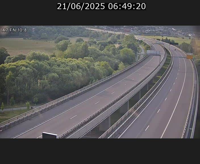 Caméra trafic Luxembourg - A7, Tunnel Gousselerbierg, sortie sud, direction rond-point Lorentzweiler (BK 10.8)