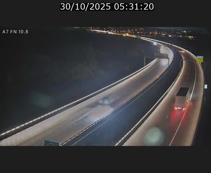 Caméra trafic Luxembourg - A7, Tunnel Gousselerbierg, sortie sud, direction rond-point Lorentzweiler (BK 10.8)