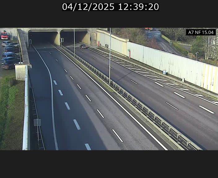 Caméra trafic Luxembourg - A7, Tunnel Mersch, entrée sud, direction Ettelbruck