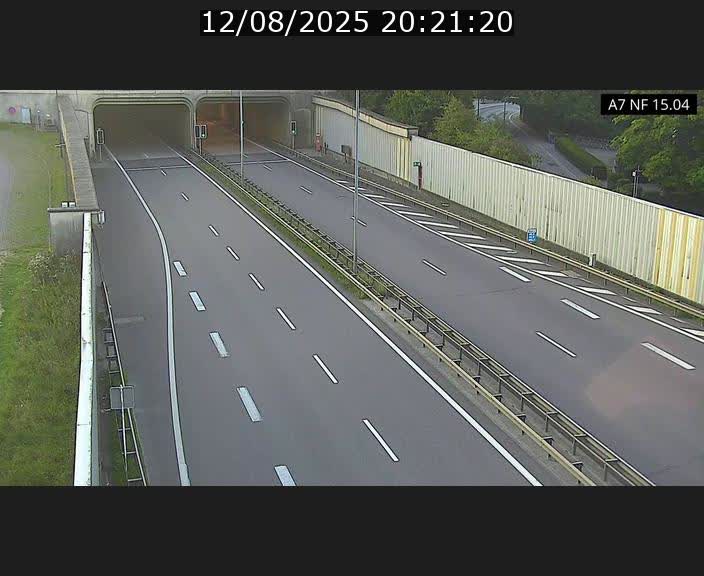Caméra trafic Luxembourg - A7, Tunnel Mersch, entrée sud, direction Ettelbruck