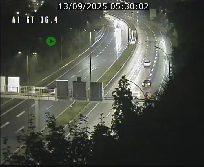 Traffic live webcam Luxembourg Hamm - A1 direction Sandweiler - BK 6.4