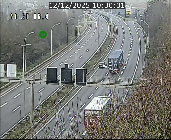 Traffic live webcam Luxembourg Hamm - A1 direction Sandweiler - BK 6.4