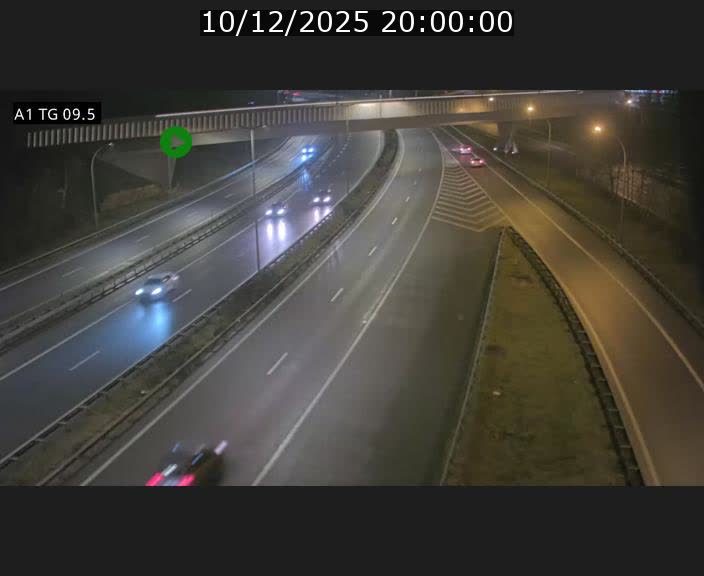 Traffic live webcam Luxembourg Jonction Grünewald - A1 direction Luxembourg-ville - BK 9.5