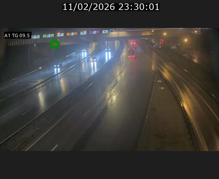 Traffic live webcam Luxembourg Jonction Grünewald - A1 direction Luxembourg-ville - BK 9.5