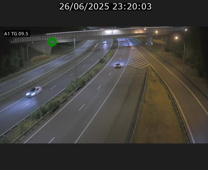 Traffic live webcam Luxembourg Jonction Grünewald - A1 direction Luxembourg-ville - BK 9.5