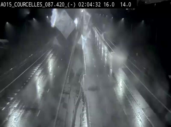 Webcam autoroute Belgique - Viesville - E42 direction Mons - BK 84.35