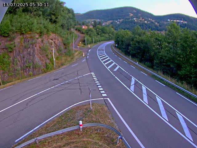 Caméra autoroute France - N66, col du Bussang direction Remiremont