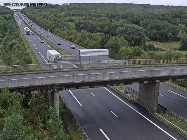 Caméra autoroute France - A31, Zoufftgen direction Luxembourg-ville, à la frontière entre la France et le Luxembourg