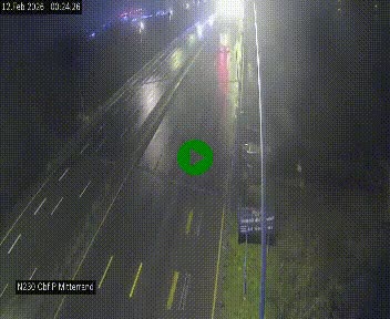 Webcam sur le périphérique de Bordeaux à l'est de la ville. Caméra située sur le Pont Mitterand sur la N230