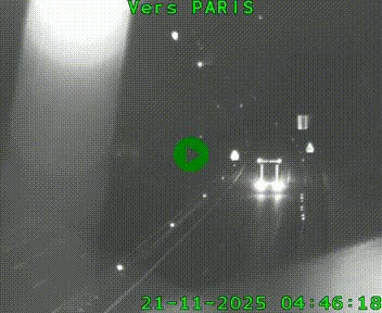 Caméra routière sur l'autoroute A20 à Bessines-sur-Gartempe. Vue orientée vers Paris