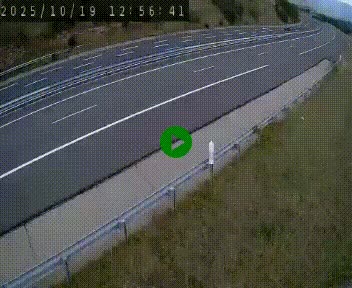 Caméra autoroute A75 à hauteur de la sortie 42 (Rodez, Laissac, Aire de l'Auvergne) située sur la commune d'Auberoques, près de Sévérac-le-Château