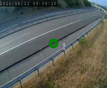 Caméra autoroutière France - A75, Engayresque, entre Millau et Séverac-le-Chateau, en direction de Montpellier