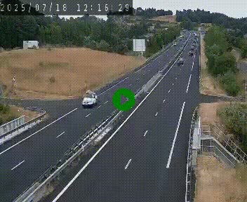 Caméra autoroutière France - A75, Coren, en direction de Montpellier