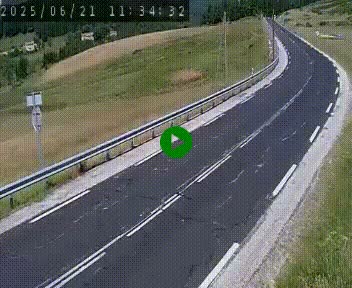 Webcam routière au niveau du col de la Chavade en Ardèche, sur la N102 à 1266 mètres d'altitude