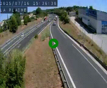 Caméra routière France - N109, Juvignac - La plaine, en direction de Clermont l'Hérault, à la sortie de Montpellier