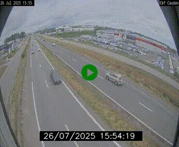 Webcam sur la N165 à hauteur de Caudan, dans le Morbihan.