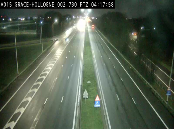 Caméra trafic Belgique - Grâce-Hollogne - E42, jonction avec A604, direction Loncin/Aéroport de Liège - BK 3.2
