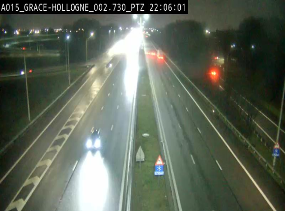 Caméra trafic Belgique - Grâce-Hollogne - E42, jonction avec A604, direction Loncin/Aéroport de Liège - BK 3.2
