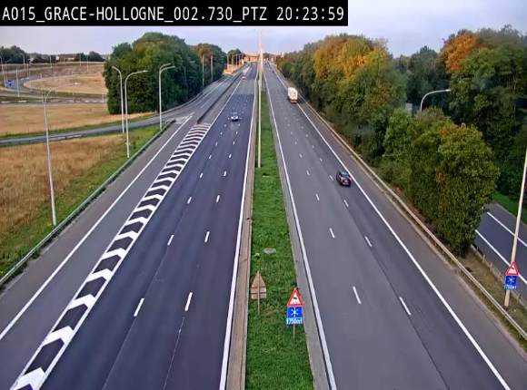 Caméra trafic Belgique - Grâce-Hollogne - E42, jonction avec A604, direction Loncin/Aéroport de Liège -  BK 3.2