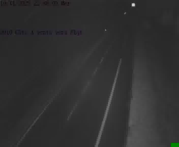 Webcam sur la D910 située dans la Côte des 4 vents. Vue orientée vers le haut de la côte, vers Faulquemont