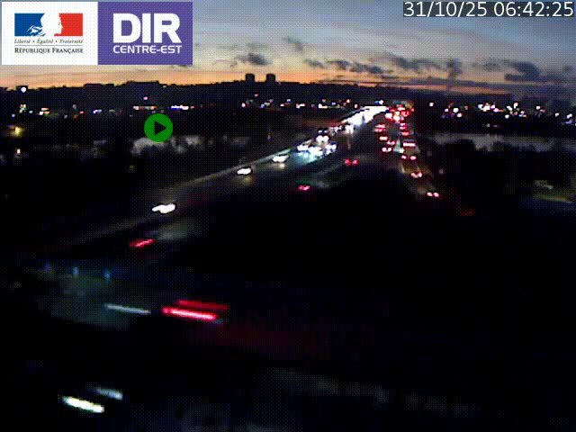Webcam autoroute sur A450 à Pierre-Bénite en direction de Lyon et de l'autoroute A7