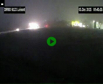 Webcam en périphérie de Chartres sur la N123, à hauteur de Luisant. Vue orientée vers Chartres
