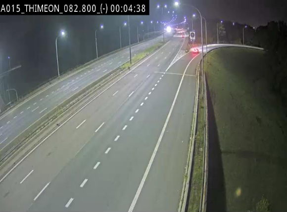 Caméra trafic Belgique - Thiméon - E42, jonction avec A54 (E420) direction La Louvière/Charleroi - BK 82.82