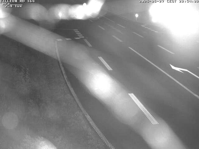 Webcam sur la RD164 à Tilleux. Vue orientée vers Neufchâteau