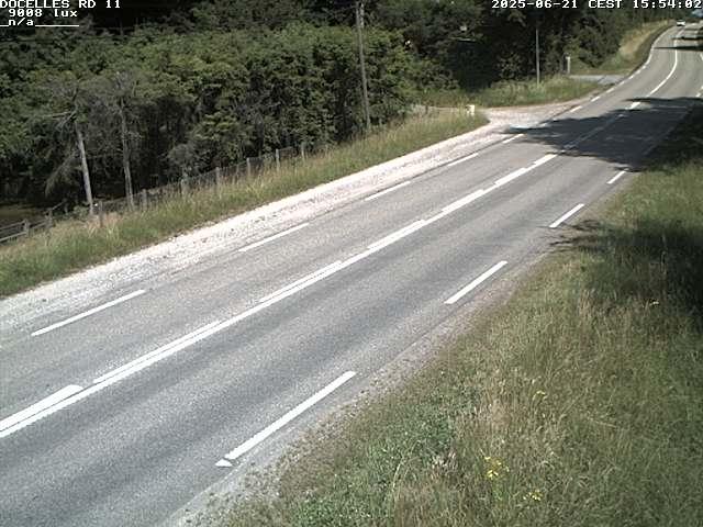Webcam à 424 mètres d'altitude dans la Tranchée de Docelles dans les Vosges, à proximité d'Epinal sur la route de Gerardmer (D11)