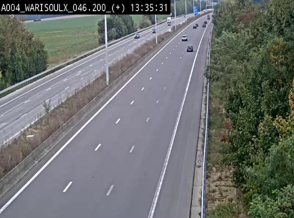 Webcam autoroute Belgique - Warissoulx - E411 - BK 46.2