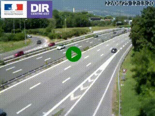 Caméra routière à hauteur de la sortie 15 Chambéry-centre au PK 4,103 en direction d'Albertville