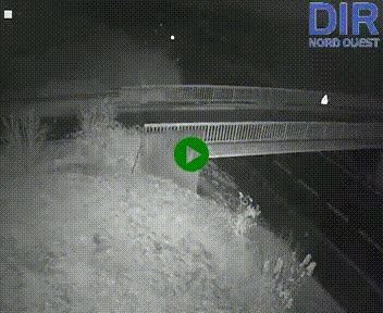 Webcam sur A84 à hauteur de Pont-Farcy, au niveau du pont autoroutier sur la Vire, au sud de Saint-Lô