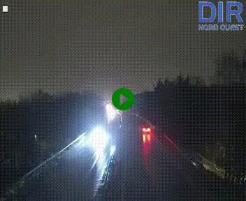 Webcam sur le périphérique de Caen (N814) à l'est de la ville, à Mondeville hauteur de la sortie 2, Presqu'île-Rives de l'Orne, au bout de l'autoroute A13
