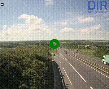 Webcam au début de l'A84 sur le périphérique Ouest de Caen (N814) à hauteur de la sortie 9, Porte de Bretagne