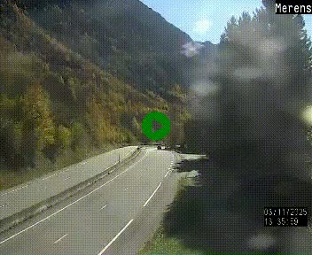 Webcam Ax-les-Thermes sur N20, en direction d'Andorre