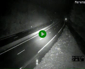 Webcam dans les Pyrénées à hauteur de Mérens-les-Vals sur N320, en direction de Pas de la Casa (Andorre)
