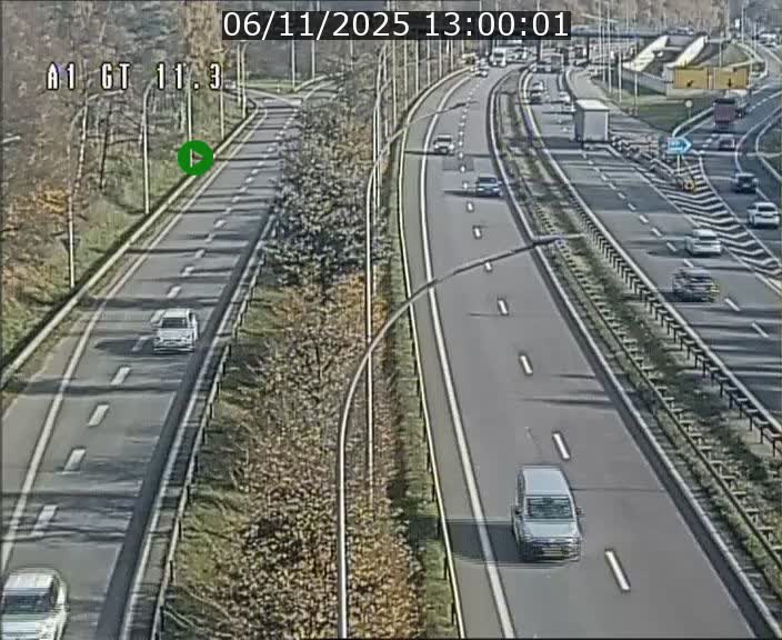 Traffic live webcam Luxembourg Senningerberg - A1 direction Allemagne - BK 11.3